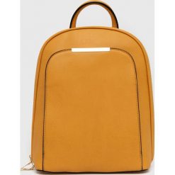 Answear Lab plecak damski kolor żółty mały gładki. Żółte plecaki Answear Lab, bez wzorów, do ręki, bez dodatków. Za 169.99 zł.