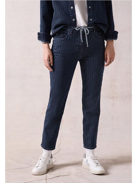 Cecil Dżinsy - Slim fit - w kolorze granatowym rozmiar: W28/L28. Niebieskie jeansy Cecil, l, bez wzorów, klasyczne. Za 88.02 zł.