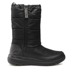 Śniegowce Skechers. Czarne śniegowce Skechers, bez wzorów, bez zapięcia. Za 479.99 zł.