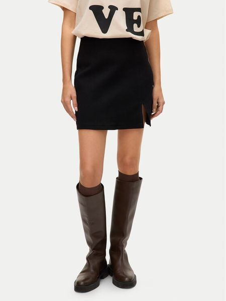 Vero Moda Spódnica jeansowa Nelly 10311322 Czarny Regular Fit. Czarne spódnice Vero Moda, l, bez wzorów, z bawełny. Za 91.99 zł.