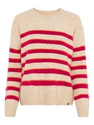 Camel Active Sweter w kolorze beżowo-czerwonym rozmiar: L. Brązowe swetry Camel Active, l, bez wzorów, bez ramiączek. Za 228.92 zł.