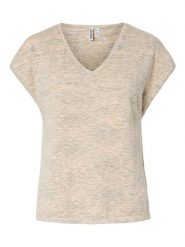 Pieces Sweter w kolorze beżowym rozmiar: L. Brązowe swetry Pieces, l, bez wzorów, bez ramiączek. Za 83.42 zł.