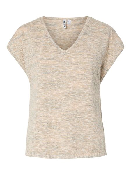 Pieces Sweter w kolorze beżowym rozmiar: M. Brązowe swetry Pieces, m, bez wzorów, bez ramiączek. Za 109.95 zł.