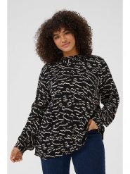 Kaffe Bluzka w kolorze czarno-kremowym rozmiar: 52. Czarne bluzki Kaffe, bez wzorów, z wiskozy, bez kołnierzyka, bez ramiączek. Za 86.99 zł.