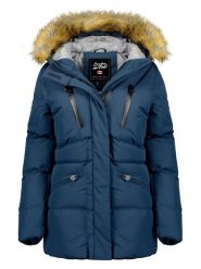 Canadian Peak Kurtka zimowa "Crowneak" w kolorze niebieskim rozmiar: S. Niebieskie kurtki Canadian Peak, na zimę, s, z aplikacjami, z puchu, bez kaptura. Za 237.58 zł.