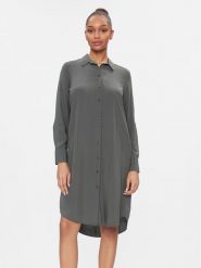 S.Oliver Sukienka koszulowa 2139371 Zielony Relaxed Fit. Zielone sukienki S.Oliver, s, bez wzorów, z wiskozy, bez kołnierzyka, bez ramiączek, koszulowe. Za 89.99 zł.