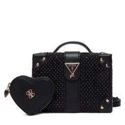 Torebka Guess. Czarne torebki klasyczne Guess, z aplikacjami, klasyczne, bez dodatków. Za 369.99 zł.