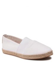 Jenny Fairy Espadryle WS21181-03 Biały. Białe espadryle Jenny Fairy, bez wzorów, z materiału, bez obcasa. Za 89.99 zł.