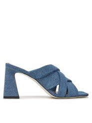 Pollini Klapki SA28117C1ITQ0707 Niebieski. Niebieskie klapki Pollini, bez wzorów, z materiału, bez obcasa, bez zapięcia. Za 1,669.00 zł.