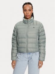 Calvin Klein Jeans Kurtka puchowa J20J222585 Szary Regular Fit. Szare kurtki Calvin Klein Jeans, m, bez wzorów, z jeansu, bez kaptura. Za 589.99 zł.