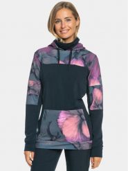 Roxy Bluza Winter Valley Otlr ERJFT04716 Czarny Regular Fit. Czarne bluzy Roxy, xs, bez wzorów, z bawełny, bez kaptura. Za 249.99 zł.