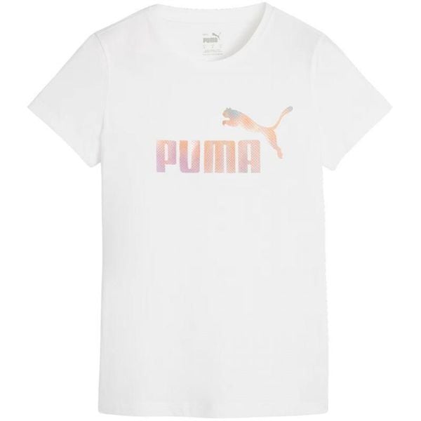 T-shirt Damski ESS+ Summer Daze. Białe t-shirty Puma, bez wzorów, casualowe, bez kołnierzyka, bez ramiączek. Za 137.99 zł.