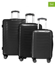 Geographical Norway 3-częściowy zestaw "Sopearl" w kolorze czarnym rozmiar: onesize. Czarne walizki Geographical Norway. Za 434.99 zł.