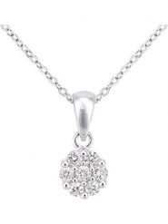 Revoni Złoty naszyjnik z diamentową zawieszką - dł. 46 cm rozmiar: onesize. Szare naszyjniki Revoni, z materiału, z diamentem, złote. Za 1,304.99 zł.