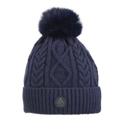 Czapka Peak Mountain Montchat. Niebieskie czapki zimowe Peak Mountain, bez wzorów, sportowe. Za 70.00 zł.