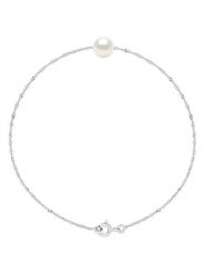 Pearl Addict Srebrna bransoletka z perłą rozmiar: onesize. Białe bransoletki Pearl Addict, z perłą, srebrne. Za 130.99 zł.