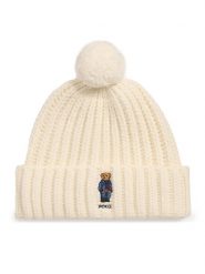 Polo Ralph Lauren Czapka 455931876001 Beżowy. Brązowe czapki zimowe Polo Ralph Lauren, bez wzorów, z materiału. Za 419.99 zł.