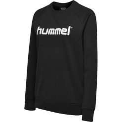 Bluza do piłki ręcznej damska Hummel Go Cotton Logo Sweatshirt Woman. Czarne bluzy Hummel, m, bez wzorów, bez kaptura, do piłki ręcznej. Za 59.00 zł.