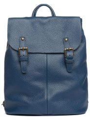 Lucca Baldi Skórzany plecak "Montichiari" w kolorze niebieskim - 31 x 37 x 15 cm rozmiar: onesize. Niebieskie plecaki Lucca Baldi, bez wzorów, z materiału, na ramię, bez dodatków. Za 337.41 zł.