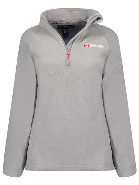 ANAPURNA Bluza polarowa w kolorze szarym rozmiar: XL. Szare bluzy bez kaptura ANAPURNA, xl, bez wzorów, z polaru, bez kaptura. Za 47.94 zł.
