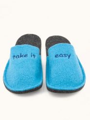 Kitz-pichler Kapcie "Happy" w kolorze błękitnym rozmiar: 35/36. Niebieskie kapcie kitz-pichler, bez wzorów, z materiału. Za 60.99 zł.