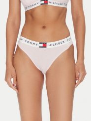 Tommy Hilfiger Figi klasyczne UW0UW06038 Różowy. Czerwone figi Tommy Hilfiger, bez wzorów, z bawełny. Za 79.99 zł.