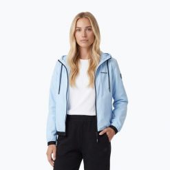 Kurtka damska Pitbull Adena Hooded. Niebieskie kurtki PITBULL, l, bez wzorów, z materiału, bez kaptura. Za 179.99 zł.