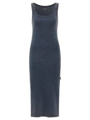 Mustang Sukienka codzienna Mona 1016535 Granatowy Slim Fit. Niebieskie sukienki Mustang, na co dzień, xxs, bez wzorów, z bawełny, bez kołnierzyka, bez ramiączek, proste. Za 209.99 zł.