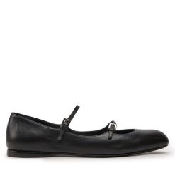 Baleriny Max Mara. Czarne baleriny Max Mara, bez wzorów, bez obcasa, bez zapięcia. Za 2,199.00 zł.
