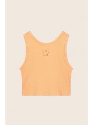 Like Flo Top w kolorze pomarańczowym rozmiar: 176. Pomarańczowe topy Like Flo, s, bez wzorów, z wiskozy, klasyczne, bez kołnierzyka, bez ramiączek. Za 52.99 zł.