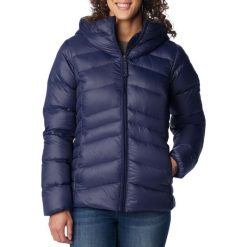 Kurtka puchowa damska Columbia Autumn Park Down Hooded. Niebieskie kurtki Columbia, l, bez wzorów, z puchu, bez kaptura. Za 657.99 zł.