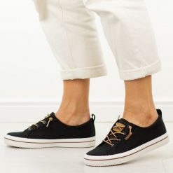 Czarne trampki damskie Lee Cooper 4059. Czarne trampki Lee Cooper, bez wzorów, z gumy, casualowe, bez zapięcia. Za 159.00 zł.