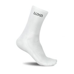 Skarpety Rowerowe LUXA Logo. Czarne skarpetki LUXA, bez wzorów, z materiału. Za 49.90 zł.