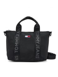 Tommy Jeans Torebka Tjw Ess Daily Mini Tote AW0AW17288 Czarny. Czarne torebki klasyczne Tommy Jeans, bez wzorów, z jeansu, bez dodatków. Za 219.99 zł.
