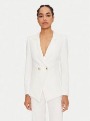 Rinascimento Spodnie materiałowe CFC0119997003 Biały Regular Fit. Białe spodnie materiałowe Rinascimento, bez wzorów, z materiału. Za 229.99 zł.