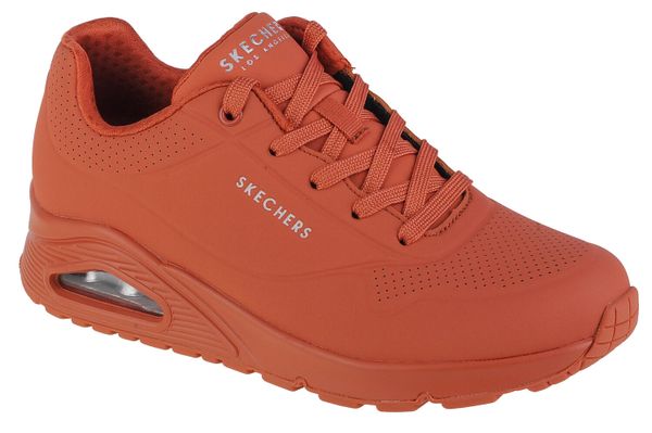 Buty do chodzenia damskie Skechers On Air. Brązowe buty treningowe Skechers, bez wzorów, z materiału, przed kostkę, bez zapięcia, trekkingowe. Za 269.99 zł.