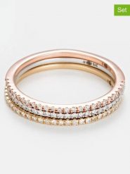 DIAMANTA Złote pierścionki (3 szt.) "Belles Alliances" z diamentami rozmiar: 48. Żółte pierścionki DIAMANTA, z diamentem, złote. Za 2,696.99 zł.