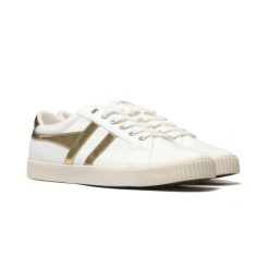 Damskie buty sportowe Gola Tennis Mark Cox Trainer CLA280XY. Białe buty treningowe Gola, bez wzorów, z gumy, bez zapięcia, tenisowe. Za 220.56 zł.