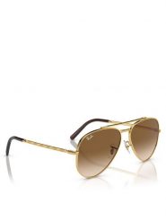 Ray-Ban Okulary przeciwsłoneczne New Aviator 0RB3625 001/51 Złoty. Żółte okulary przeciwsłoneczne Ray-Ban, bez wzorów, z tworzywa sztucznego, metalowe. Za 659.99 zł.