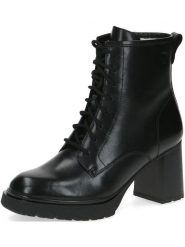 Caprice Skórzane botki w kolorze czarnym rozmiar: 39. Czarne botki Caprice, bez wzorów, bez obcasa, bez zapięcia. Za 302.99 zł.