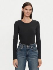 Gap Bluzka 542721-00 Czarny Slim Fit. Czarne bluzki GAP, xl, bez wzorów, z bawełny, bez kołnierzyka, bez ramiączek. Za 89.99 zł.