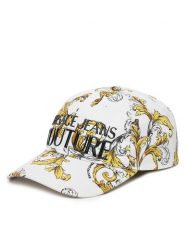 Versace Jeans Couture Czapka z daszkiem 78VAZK10 Biały. Białe czapki z daszkiem Versace Jeans Couture, bez wzorów, z bawełny. Za 229.99 zł.