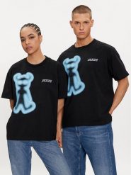 2005 T-Shirt Unisex Airbrushed Horned Lucy Czarny Relaxed Fit. Czarne t-shirty 2005, xl, bez wzorów, z bawełny, bez kołnierzyka, bez ramiączek. Za 119.99 zł.