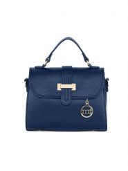 Mia Tomazzi Skórzana torebka "Diomede" w kolorze granatowym - 24 x 20 x 12 cm rozmiar: onesize. Niebieskie torebki klasyczne Mia Tomazzi, bez wzorów, z materiału, przez ramię, bez dodatków. Za 293.59 zł.