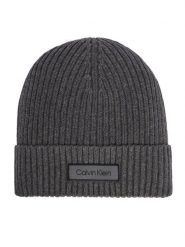 Calvin Klein Czapka LV04D8053G Szary. Szare czapki zimowe Calvin Klein, bez wzorów, z bawełny. Za 169.99 zł.