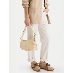 Torebka Badura. Brązowe torebki klasyczne Badura, bez wzorów, klasyczne, bez dodatków. Za 219.99 zł.