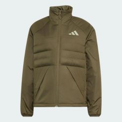 Kurtka Terrex Multi CLIMAWARM Insulated. Zielone kurtki adidas, uniwersalny, bez wzorów, z materiału, klasyczne, bez kaptura. Za 569.00 zł.