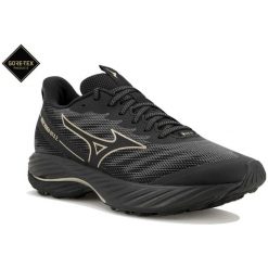 Buty do biegania damskie Mizuno Wave Rider GTX 2. Szare buty do biegania Mizuno, bez wzorów, bez zapięcia, do biegania, mizuno wave. Za 529.99 zł.