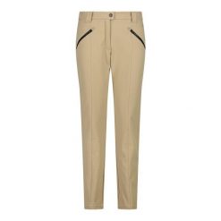 Spodnie damskie turystyczne CMP 3A11266. Brązowe spodnie materiałowe CMP, bez wzorów, sportowe. Za 319.99 zł.