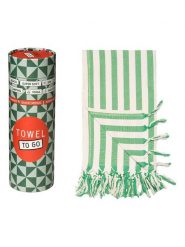 Samimi Chusta hammam "Demeter" w kolorze kremowo-zielonym - 180 x 100 cm rozmiar: onesize. Brązowe chusty Samimi, bez wzorów, z bawełny. Za 60.99 zł.